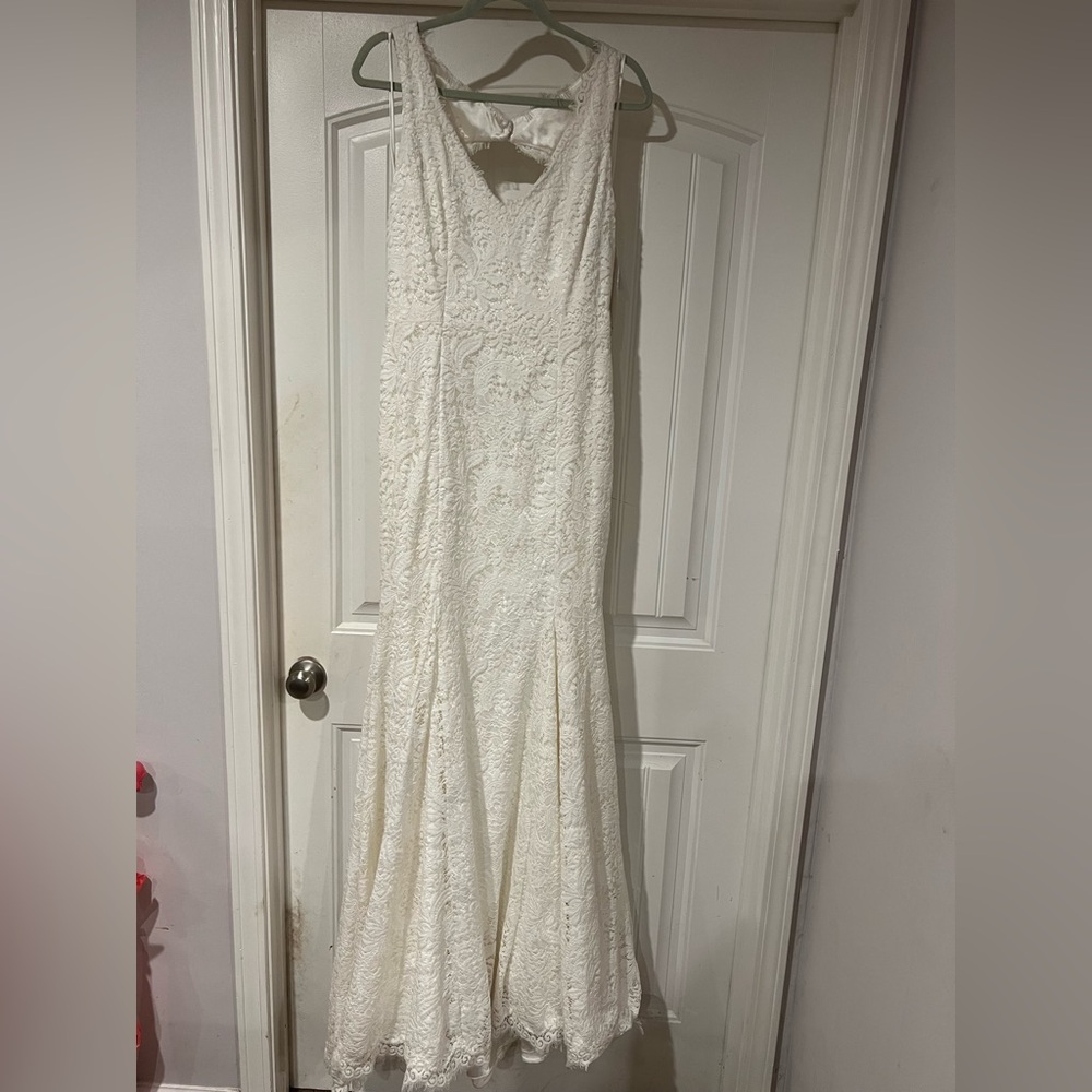 Theia Gabriella floor length wedding dress size 12 NWT (Style Number 890156)